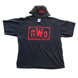 Vintage nWo Wolfpac T-Shirt & Bucket Hat 90’s (WCW)